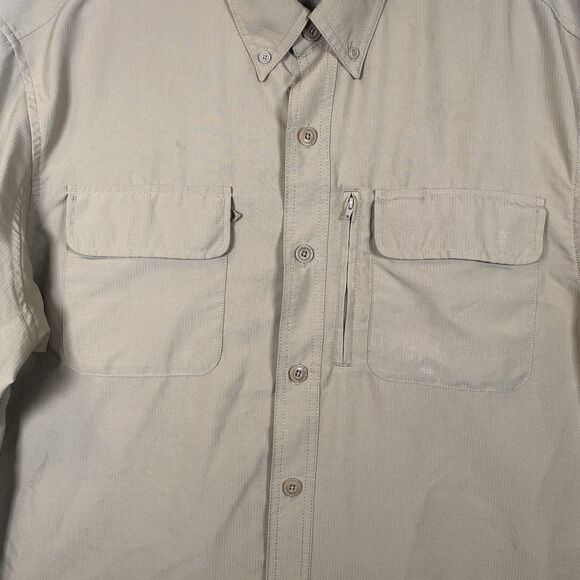 Duluth Trading Company CoolPlus Ripstop Long Sleeve Shirt Khaki Size L - Picture 5 of 15